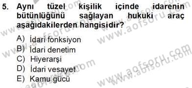Hukukun Temel Kavramları 2 Dersi 2013 - 2014 Yılı Tek Ders Sınav Soruları 5. Soru