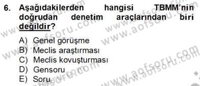 Hukukun Temel Kavramları 2 Dersi 2013 - 2014 Yılı Tek Ders Sınav Soruları 6. Soru