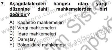 Hukukun Temel Kavramları 2 Dersi 2013 - 2014 Yılı Tek Ders Sınav Soruları 7. Soru