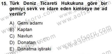 Hukukun Temel Kavramları 2 Dersi Ara Sınavı Deneme Sınav Soruları 15. Soru