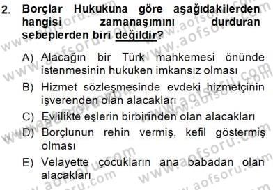 Hukukun Temel Kavramları 2 Dersi 2014 - 2015 Yılı (Final) Dönem Sonu Sınav Soruları 2. Soru