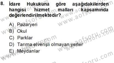 Hukukun Temel Kavramları 2 Dersi 2014 - 2015 Yılı (Final) Dönem Sonu Sınav Soruları 8. Soru