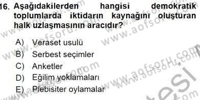 Hukukun Temel Kavramları 2 Dersi 2015 - 2016 Yılı (Vize) Ara Sınav Soruları 16. Soru