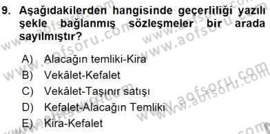 Hukukun Temel Kavramları 2 Dersi 2015 - 2016 Yılı (Vize) Ara Sınav Soruları 9. Soru