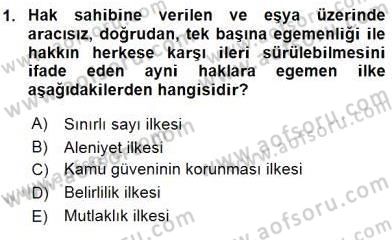 Hukukun Temel Kavramları 2 Dersi 2015 - 2016 Yılı (Final) Dönem Sonu Sınav Soruları 1. Soru