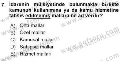 Hukukun Temel Kavramları 2 Dersi 2015 - 2016 Yılı (Final) Dönem Sonu Sınav Soruları 7. Soru