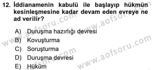 Hukukun Temel Kavramları 2 Dersi 2017 - 2018 Yılı 3 Ders Sınav Soruları 12. Soru