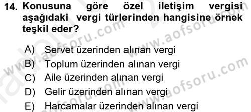 Hukukun Temel Kavramları 2 Dersi 2017 - 2018 Yılı 3 Ders Sınav Soruları 14. Soru