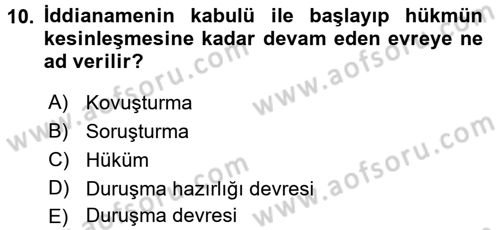 Hukukun Temel Kavramları 2 Dersi 2017 - 2018 Yılı (Final) Dönem Sonu Sınav Soruları 10. Soru