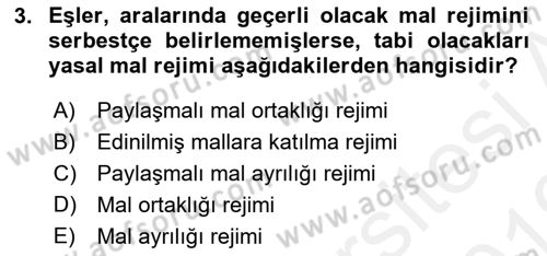 Hukukun Temel Kavramları 2 Dersi 2018 - 2019 Yılı (Vize) Ara Sınav Soruları 3. Soru