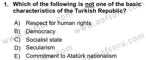 Introduction to Law Dersi 2020 - 2021 Yılı Yaz Okulu Sınav Soruları 1. Soru