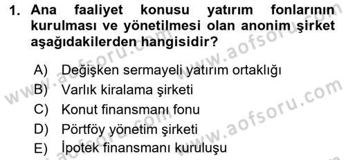 Sermaye Piyasası Hukuku Dersi 2018 - 2019 Yılı Yaz Okulu Sınav Soruları 1. Soru