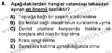 Anayasa 1 Dersi 2012 - 2013 Yılı (Vize) Ara Sınav Soruları 8. Soru
