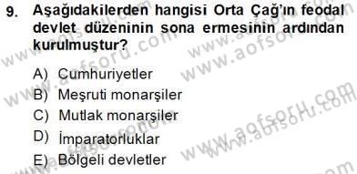 Anayasa 1 Dersi 2014 - 2015 Yılı (Vize) Ara Sınav Soruları 9. Soru