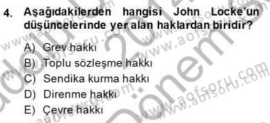 Anayasa 1 Dersi 2014 - 2015 Yılı (Final) Dönem Sonu Sınav Soruları 4. Soru