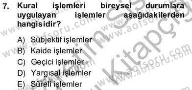 Anayasa 2 Dersi 2013 - 2014 Yılı (Vize) Ara Sınav Soruları 7. Soru