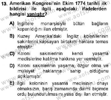 İnsan Hakları ve Kamu Özgürlükleri Dersi 2012 - 2013 Yılı (Vize) Ara Sınav Soruları 13. Soru