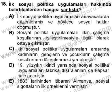 İnsan Hakları ve Kamu Özgürlükleri Dersi 2012 - 2013 Yılı (Final) Dönem Sonu Sınav Soruları 18. Soru