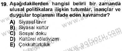 İnsan Hakları ve Kamu Özgürlükleri Dersi 2012 - 2013 Yılı (Final) Dönem Sonu Sınav Soruları 19. Soru