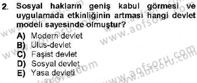İnsan Hakları ve Kamu Özgürlükleri Dersi 2012 - 2013 Yılı (Final) Dönem Sonu Sınav Soruları 2. Soru