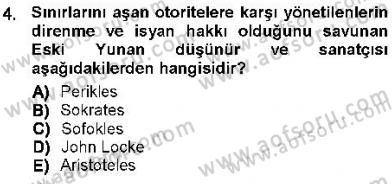 İnsan Hakları ve Kamu Özgürlükleri Dersi 2012 - 2013 Yılı (Final) Dönem Sonu Sınav Soruları 4. Soru