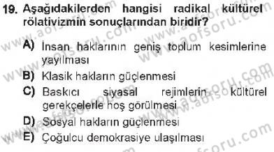 İnsan Hakları ve Kamu Özgürlükleri Dersi 2012 - 2013 Yılı Tek Ders Sınav Soruları 19. Soru