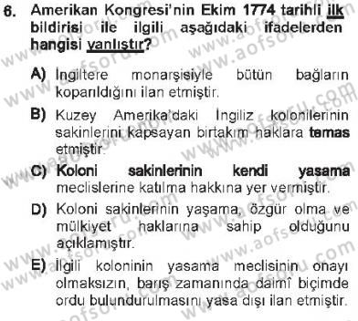 İnsan Hakları ve Kamu Özgürlükleri Dersi 2012 - 2013 Yılı Tek Ders Sınav Soruları 6. Soru