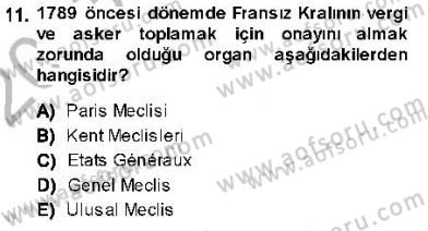 İnsan Hakları ve Kamu Özgürlükleri Dersi Ara Sınavı Deneme Sınav Soruları 11. Soru