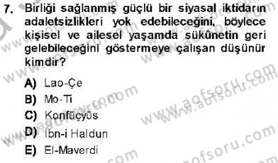 İnsan Hakları ve Kamu Özgürlükleri Dersi Ara Sınavı Deneme Sınav Soruları 7. Soru