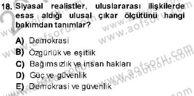 İnsan Hakları ve Kamu Özgürlükleri Dersi 2013 - 2014 Yılı (Final) Dönem Sonu Sınav Soruları 18. Soru