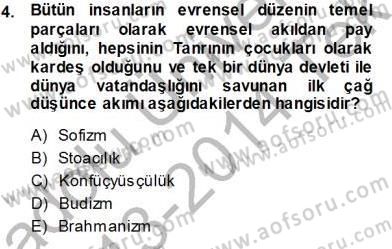 İnsan Hakları ve Kamu Özgürlükleri Dersi 2013 - 2014 Yılı Tek Ders Sınav Soruları 4. Soru