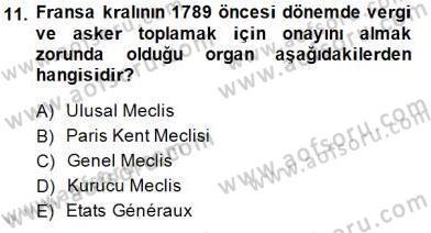 İnsan Hakları ve Kamu Özgürlükleri Dersi 2014 - 2015 Yılı (Vize) Ara Sınav Soruları 11. Soru