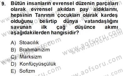 İnsan Hakları ve Kamu Özgürlükleri Dersi 2014 - 2015 Yılı (Vize) Ara Sınav Soruları 9. Soru