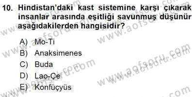 İnsan Hakları ve Kamu Özgürlükleri Dersi 2015 - 2016 Yılı (Vize) Ara Sınav Soruları 10. Soru