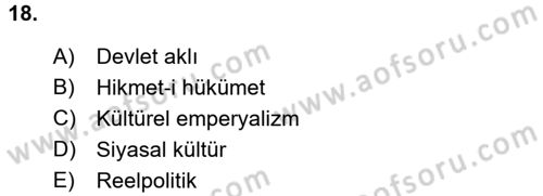 İnsan Hakları ve Kamu Özgürlükleri Dersi 2017 - 2018 Yılı 3 Ders Sınav Soruları 18. Soru