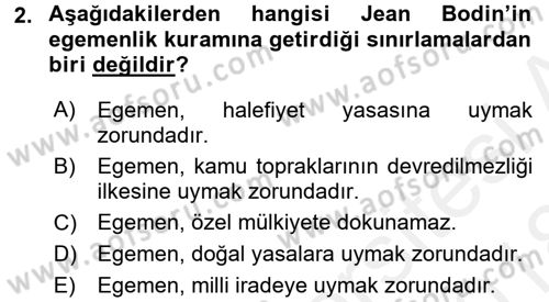 İnsan Hakları ve Kamu Özgürlükleri Dersi 2017 - 2018 Yılı (Final) Dönem Sonu Sınav Soruları 2. Soru
