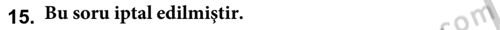 İnsan Hakları ve Kamu Özgürlükleri Dersi 2018 - 2019 Yılı Yaz Okulu Sınav Soruları 15. Soru