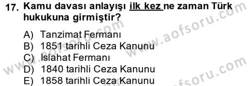Temel İnsan Hakları Bilgisi 2 Dersi 2012 - 2013 Yılı (Vize) Ara Sınav Soruları 17. Soru