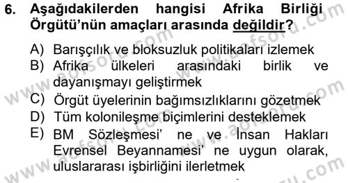 Temel İnsan Hakları Bilgisi 2 Dersi 2012 - 2013 Yılı (Vize) Ara Sınav Soruları 6. Soru