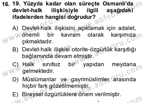 Temel İnsan Hakları Bilgisi 2 Dersi 2014 - 2015 Yılı (Vize) Ara Sınav Soruları 16. Soru