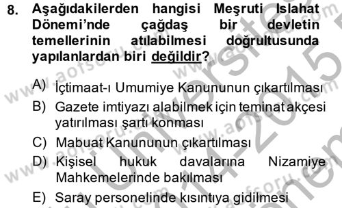 Temel İnsan Hakları Bilgisi 2 Dersi 2014 - 2015 Yılı (Final) Dönem Sonu Sınav Soruları 8. Soru