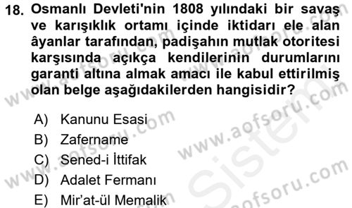 Temel İnsan Hakları Bilgisi 2 Dersi 2015 - 2016 Yılı (Vize) Ara Sınav Soruları 18. Soru