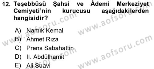 Temel İnsan Hakları Bilgisi 2 Dersi 2016 - 2017 Yılı (Vize) Ara Sınav Soruları 12. Soru