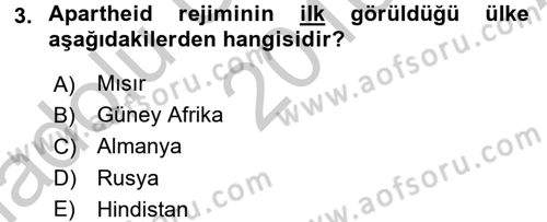 Temel İnsan Hakları Bilgisi 2 Dersi 2016 - 2017 Yılı (Vize) Ara Sınav Soruları 3. Soru