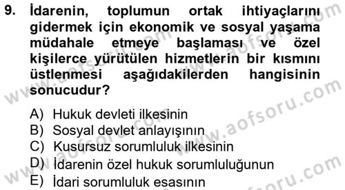 Sağlık Hukuku Dersi 2013 - 2014 Yılı Tek Ders Sınav Soruları 9. Soru