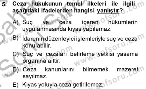 Sağlık Hukuku Dersi 2014 - 2015 Yılı (Final) Dönem Sonu Sınav Soruları 5. Soru