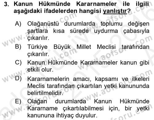 Sağlık Hukuku Dersi 2015 - 2016 Yılı (Vize) Ara Sınav Soruları 3. Soru