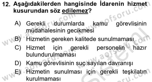 Sağlık Hukuku Dersi 2015 - 2016 Yılı (Final) Dönem Sonu Sınav Soruları 12. Soru
