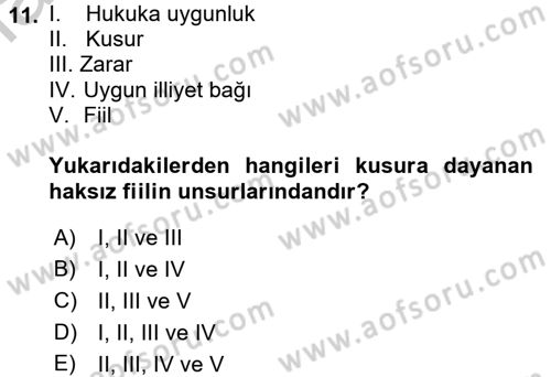 Sağlık Hukuku Dersi 2016 - 2017 Yılı 3 Ders Sınav Soruları 11. Soru