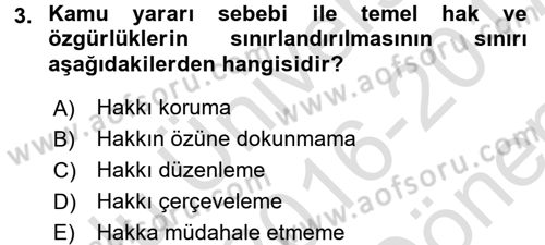 Sağlık Hukuku Dersi 2016 - 2017 Yılı (Final) Dönem Sonu Sınav Soruları 3. Soru